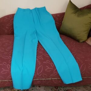 Haggar Reflections Blue Polyester Pants